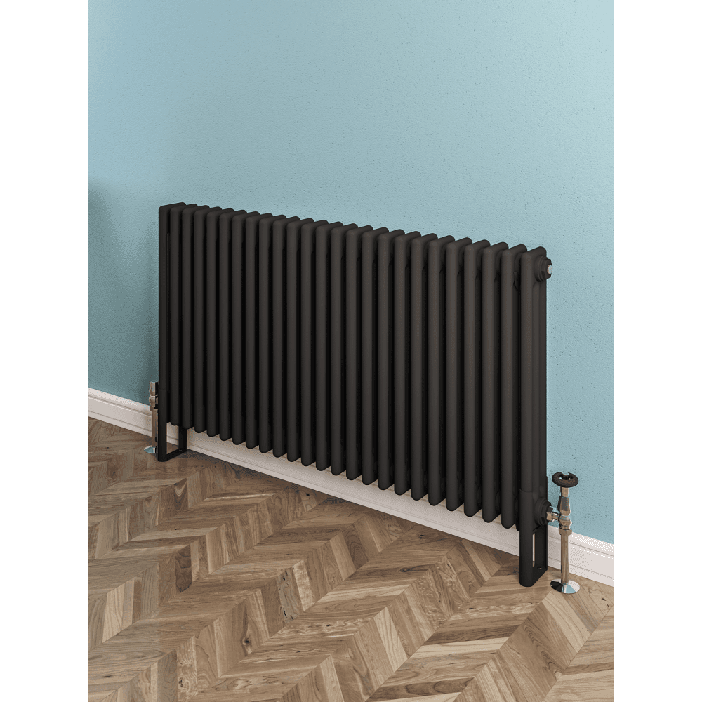 Eastbrook Rivassa 3 Column Radiator 1010 X 600mm In Matt Anthracite ...