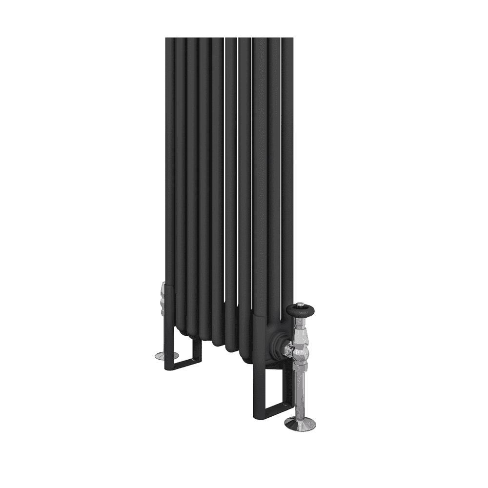 Eastbrook Rivassa 3 Column Radiator 563 X 600mm In Matt Anthracite ...