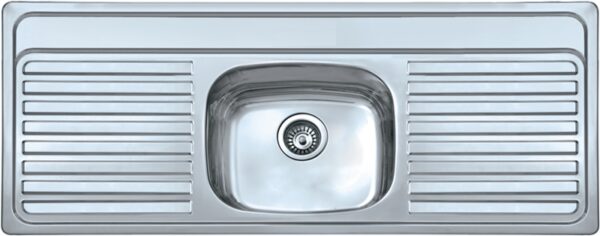 Scott & James Double Drainer Sink 1310 x 500 mm – 1 Tap Hole