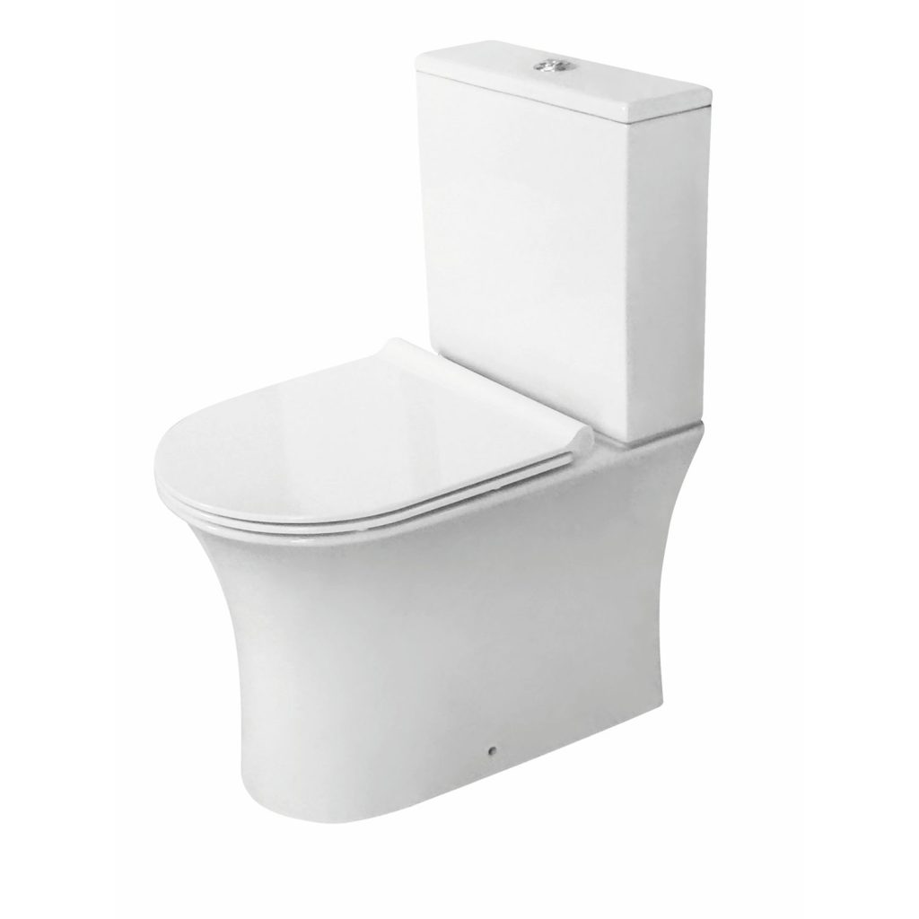 Florence Deia Rimless Closed Back Close Coupled Toilet With Cistern And ...